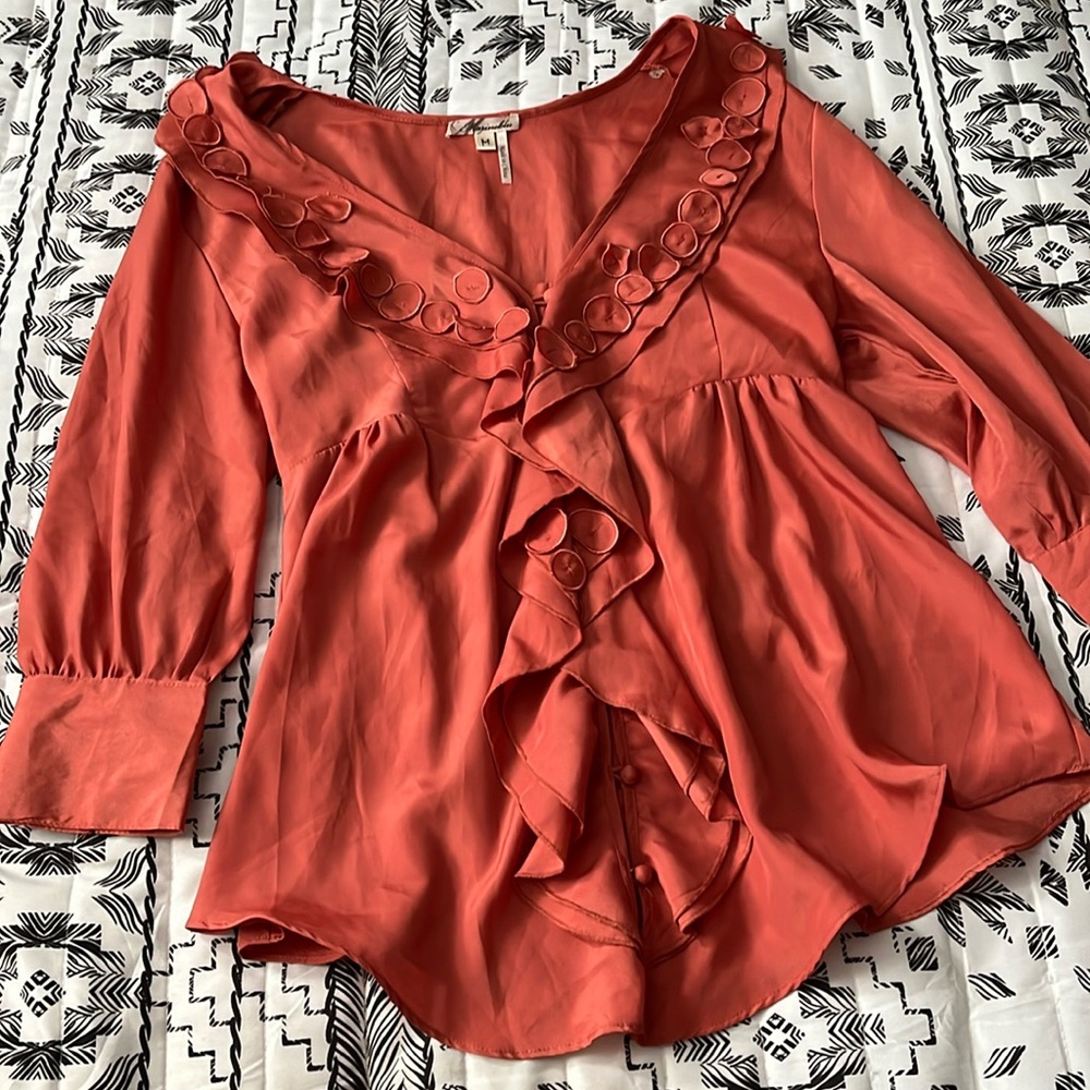 Marineblu Top Blouse Size M
